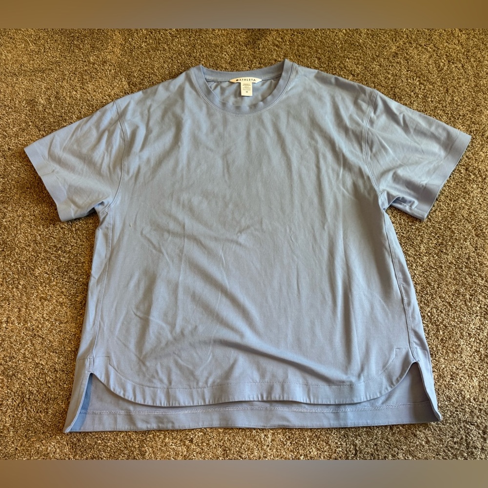 Athleta Light Blue Short Sleeve Tee